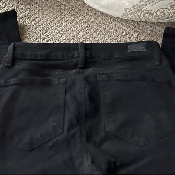 PAIGE Women’s Verdugo Crop Jeans in Black Overdye. - Picture 4 of 10